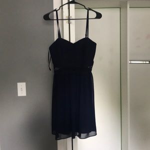 navy blue homecoming dress